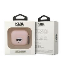 ausines rozines - Karl Lagerfeld 3D Silicone NFT Karl Case for Airpods 3 Pink - 2 nuotrauka