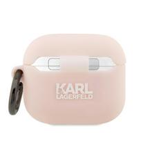 ausines rozines - Karl Lagerfeld 3D Silicone NFT Karl Case for Airpods 3 Pink - 3 nuotrauka
