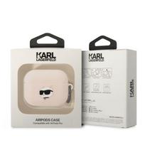 ausines rozines - Karl Lagerfeld 3D Silicone NFT Karl Case for Airpods Pro Pink - 2 nuotrauka