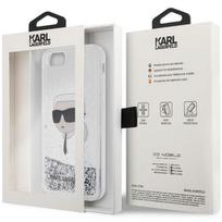 iphone se 2022 - Apple iPhone SE 2022 / SE 2020 / 7 / 8 Karl Lagerfeld dėklas Glitter Karl`s Head (KLHCI8LNKHCH) sidabrinės spalvos - 2 nuotrauka