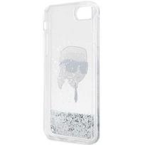 iphone se 2022 - Apple iPhone SE 2022 / SE 2020 / 7 / 8 Karl Lagerfeld dėklas Glitter Karl`s Head (KLHCI8LNKHCH) sidabrinės spalvos - 3 nuotrauka