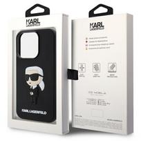 karl lagerfeld ikonik - Karl Lagerfeld "Rubber Ikonik 3D iPhone 14 Pro" Black - 2 nuotrauka