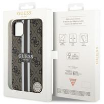 iphone xr deklai - Guess "4G Printed Stripes MagSafe iPhone 11/ Xr" Brown - 2 nuotrauka