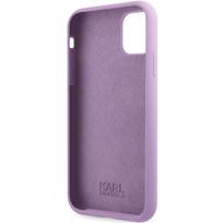 telefono deklas karl lagerfeld - Karl Lagerfeld "KLHCN61SKSVGU Hardcase Silicone Signature iPhone 11 / XR" Purple - 3 nuotrauka