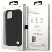iphone case leather - BMW "Leather Quilted iPhone 14" Black - 2 nuotrauka