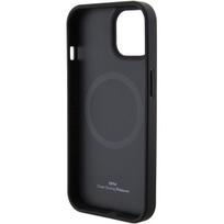 iphone 15 plus magsafe deklas - BMW "BMHMP15MSLLBK MagSafe Leather Hot Stamp iPhone 15 Plus" Black - 3 nuotrauka