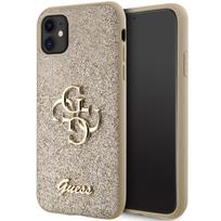 iphone xr deklai - Guess "GUHCN61HG4SGD Hardcase Glitter Script Big 4G iPhone 11/ XR" Gold - 2 nuotrauka