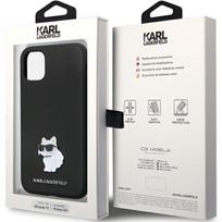 iphone 11 silicone black - Karl Lagerfeld "KLHCN61SMHCNPK Silicone C Metal Pin iPhone 11 / XR 6.1" Black - 2 nuotrauka