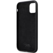 iphone 11 silicone case - Karl Lagerfeld "KLHCN61SMHKNPK Silicone Ikonik Metal Pin iPhone 11 / XR 6.1" Black - 3 nuotrauka