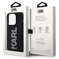 telefono deklas karl lagerfeld - Karl Lagerfeld "KLHCP15L3DMBKCK Hardcase 3D Rubber Glitter Logo iPhone 15 Pro" - 2 nuotrauka