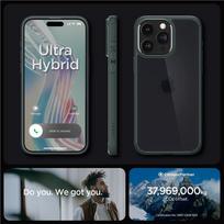 15 ultra - Spigen Ultra Hybrid Dėklas Apple iPhone 15 Pro Max - Tamsiai Žalias (Dark Green) - 8 nuotrauka