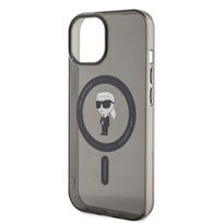 telefono deklas karl lagerfeld - Karl Lagerfeld "KLHMP15SHFCKNOK Hardcase IML Ikonik MagSafe iPhone 15" Black - 4 nuotrauka