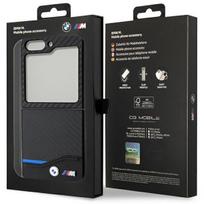 flip 5 - BMW "Leather Carbon Galaxy Z Flip 5" Black - 2 nuotrauka