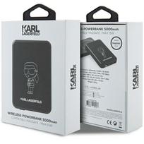 magsafe power bank - Karl Lagerfeld KLPBM5KIOTTGK, 5000mAh, MagSafe, juodas - 2 nuotrauka