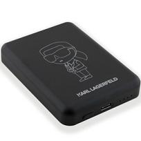 magsafe power bank - Karl Lagerfeld KLPBM5KIOTTGK, 5000mAh, MagSafe, juodas - 3 nuotrauka