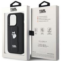 telefono deklas karl lagerfeld - Karl Lagerfeld "Gripstand Saffiano Choupette Pins iPhone 15 Pro" Black - 2 nuotrauka