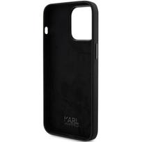 iphone 15 pro max deklas silicone case - Karl Lagerfeld "Silicone Choupette Metal Pin iPhone 15 Pro Max" Black - 3 nuotrauka
