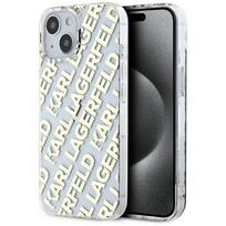 1 14 - Karl Lagerfeld IML Fullover Logo dėklas, skirtas Apple iPhone 15 / 14 / 13, Auksinis (Gold) - 2 nuotrauka