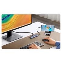 sd tf kortele - Adapteris HUB UGREEN CM511 USB-C prie HDMI, 3x USB-A 3.0, SD/TF - 3 nuotrauka