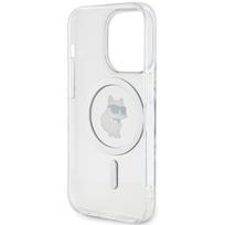 iphone 14 apple deklas magsafe - Karl Lagerfeld IML Choupette MagSafe dėklas Apple iPhone 14 Pro Max - Skaidrus (Transparent) - 3 nuotrauka