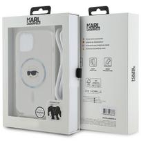 1 14 - Karl Lagerfeld Crossbody IML Karl Head MagSafe dėklas iPhone 15 / 14 / 13 telefonams - skaidrus - 2 nuotrauka