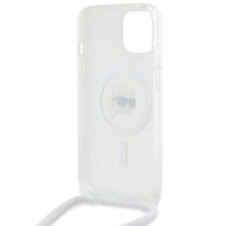 1 14 - Karl Lagerfeld Crossbody IML Karl Head MagSafe dėklas iPhone 15 / 14 / 13 telefonams - skaidrus - 3 nuotrauka
