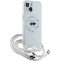 1 14 - Karl Lagerfeld Crossbody IML Karl Head MagSafe dėklas iPhone 15 / 14 / 13 telefonams - skaidrus - 4 nuotrauka
