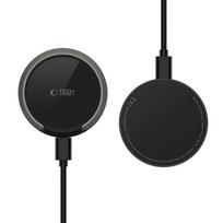 belaidis pakrovejas - Tech-Protect QI15W-A33 Magnetic MagSafe belaidis įkroviklis 15W Juodas (Black) - 7 nuotrauka
