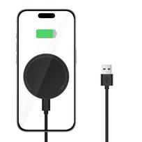 belaidis pakrovejas - Tech-Protect QI15W-A33 Magnetic MagSafe belaidis įkroviklis 15W Juodas (Black) - 8 nuotrauka
