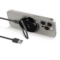 belaidis pakrovejas - Tech-Protect QI15W-A33 Magnetic MagSafe belaidis įkroviklis 15W Juodas (Black) - 9 nuotrauka