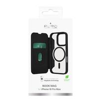iphone 16 pro max leather case - Dėklas Puro BOOK MAG Booklet Case for iPhone 16 Pro Max, juodas Prekė-PUIPC16P67BKMAGBLK - 4 nuotrauka