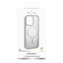 15 pro silicone case - Dėklas Puro GRADIENT, iPhone 15 Pro Max, silver Prekė - PUIPC15P67GRADIENTSI - 3 nuotrauka