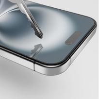 iphone 16 apsauginis stiklas - Puro Frame Tempered Glass with frame for iPhone 16 - 6 nuotrauka