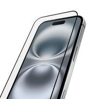 iphone 16 apsauginis stiklas - Puro Frame Tempered Glass with frame for iPhone 16 - 7 nuotrauka