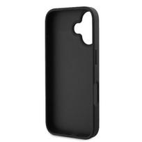 iphone 16 deklas guess - Guess Leather Metal Logo Strass Crossbody Dėklas Apple iPhone 16 - Juodas (Black) - 4 nuotrauka
