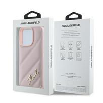apple iphone 16 pro case - Karl Lagerfeld "Quilted Signature iPhone 16 Pro" Pink - 2 nuotrauka