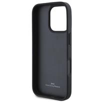 iphone 16 deklas - BMW iPhone 16 Pro Max Leather Hot Stamp Case Juodas (Black) - 3 nuotrauka