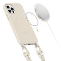 iphone telefonai - Tech-Protect MagNecklace MagSafe dėklas Apple iPhone 12 / 12 Pro Smėlinė (Beige) - 5 nuotrauka