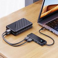 usb a sakotuvas - Orico PAPW4A-C3 USB-A šakotuvo prijungimo stotis 4x USB-A 3.0 - Juodas (Black) - 7 nuotrauka
