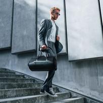 kostiumo deklas - Wozinsky Premium Suit Travel Bag with Wet Pocket (45L) - Black - 2 nuotrauka