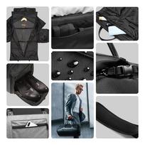 kostiumo deklas - Wozinsky Premium Suit Travel Bag with Wet Pocket (45L) - Black - 3 nuotrauka