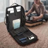laptop dekl - Wozinsky Premium 15.6'' Laptop Backpack/Bag with Strap - Black - 11 nuotrauka
