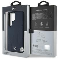 telefonas galaxy s25 ultra - Mercedes "Leather Debossed Lines MagSafe Galaxy S25 Ultra" Blue - 2 nuotrauka