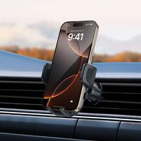 telefono laikiklis cd - Tech-Protect V8 Universal CD & Vent Car Mount Black - 2 nuotrauka