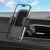 telefono laikiklis cd - Tech-Protect V8 Universal CD & Vent Car Mount Black - 3 nuotrauka