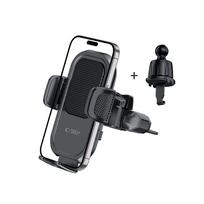 telefono laikiklis cd - Tech-Protect V8 Universal CD & Vent Car Mount Black - 9 nuotrauka