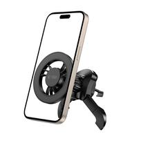 tech protect n56 - Tech-Protect N56 magnetinis MagSafe automobilio oro angos laikiklis - Juodas (Black) - 8 nuotrauka