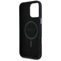 iphone 16 pro case guess - Guess Denim Triangle Logo MagSafe Dėklas iPhone 16 Pro Max - Juodas (Black) - 3 nuotrauka