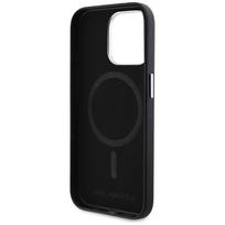 iphone 15 pro max deklas apple - Karl Lagerfeld FW Metal Plate MagSafe Case for Apple iPhone 15 Pro Max - Juodas (Black) - 3 nuotrauka
