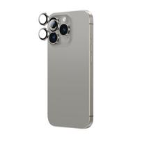 iphone 16 pro max ekranas - AmazingThing AR Aluminum 3 Lens Glass with Camera Lens Frame for iPhone 16 Pro / 16 Pro Max - Gray - 4 nuotrauka